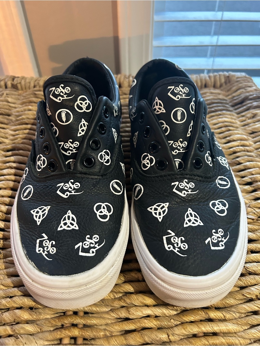 Vans Era Led Zeppelin Black & White Sneakers Unisex Women’s 6.5 Mens 5